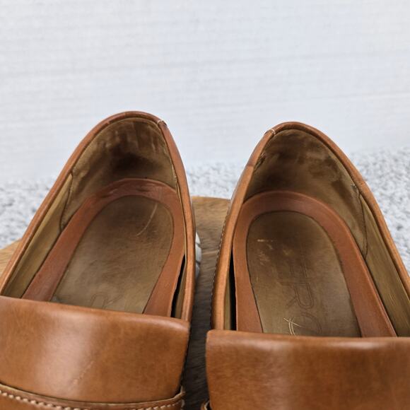 Cole Haan Mens 10.5M ZeroGrand Brown Leather Casual Daily Tassel Kiltie Loafer